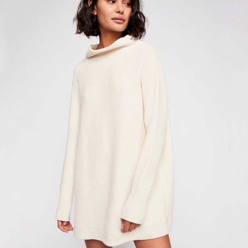 Free‎ People | Ottoman Slouchy Tunic Sweater Off White Size XS